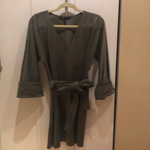 Khaki suede BCBG Maxazria small party dress -